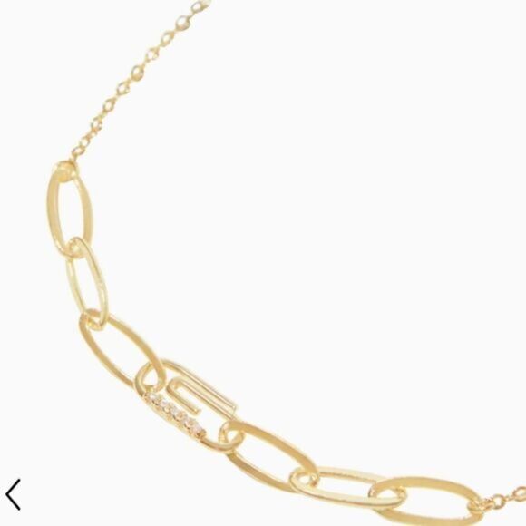 ADINA EDEN Paperclip safety pin pave bracelet NEW SOLD OUT - Picture 6 of 13